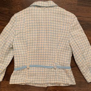 Gap blue houndstooth blazer